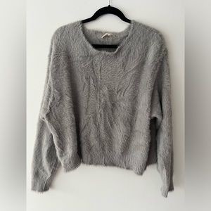 Fuzzy slouchy sweater L